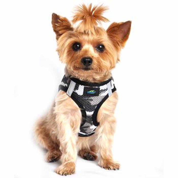 American River Gray Camo Choke Free Dog Harness