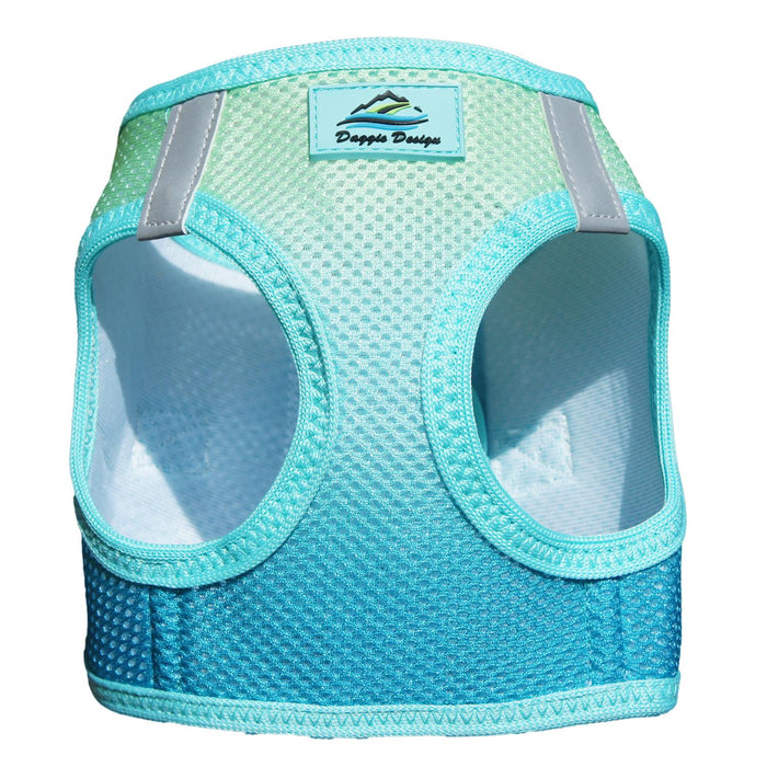 American River Choke Free Dog Harness by Doggie Design - Ombre Collection Aruba Blue