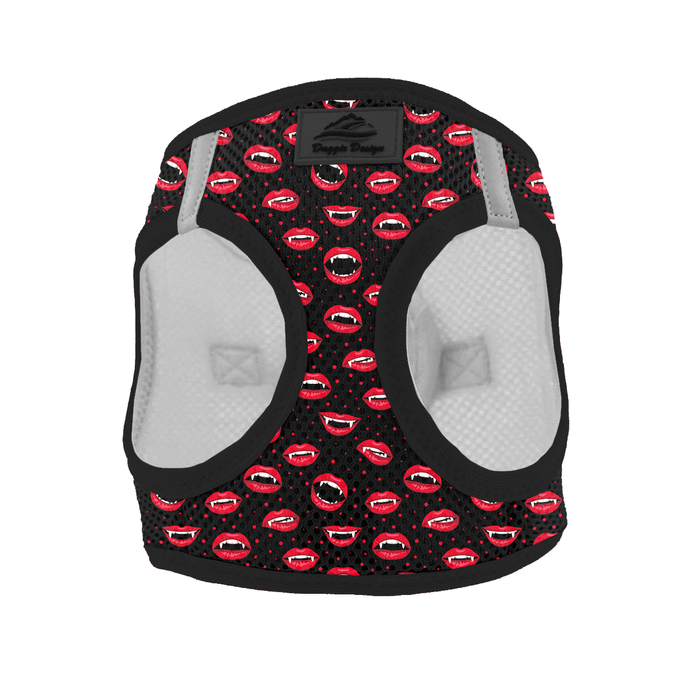 American River Choke Free Vampire Kisses Halloween Themed Dog Harness by Doggie Design