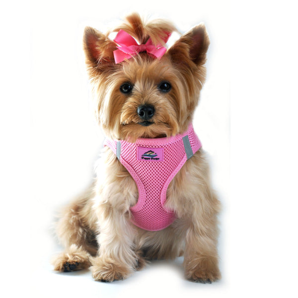 American River Choke Free Ultra Solid Dog Harness by Doggie Design Candy Pink