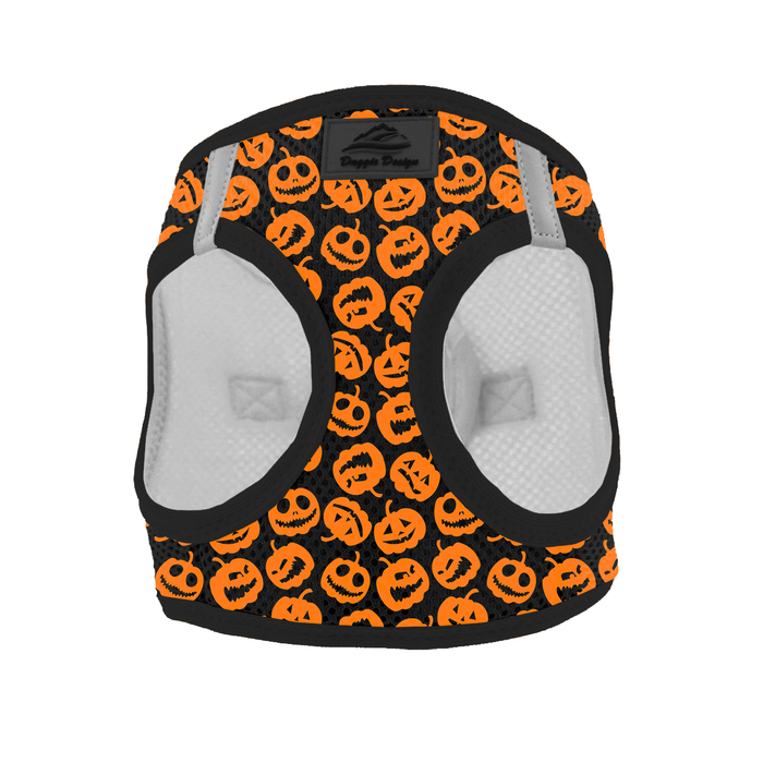 American River Choke Free Jack-o-Lanterns Halloween Themed Dog Harness by Doggie Design