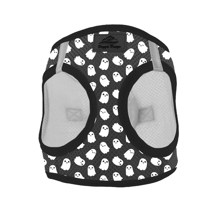 American River Choke Free Ghosts Halloween Themed Dog Harness by Doggie Design