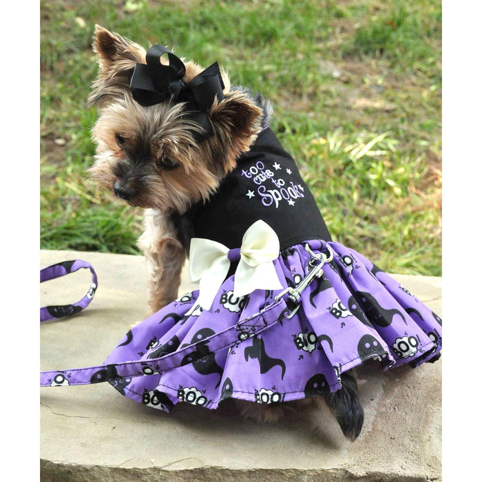 Too Cute to Spook - Halloween Dog Harness Dress by Doggie Design