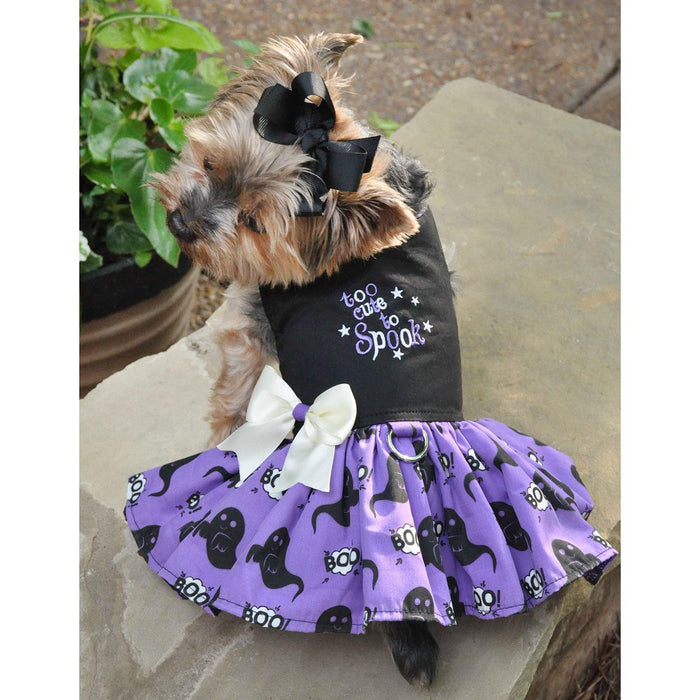 Too Cute to Spook - Halloween Dog Harness Dress by Doggie Design