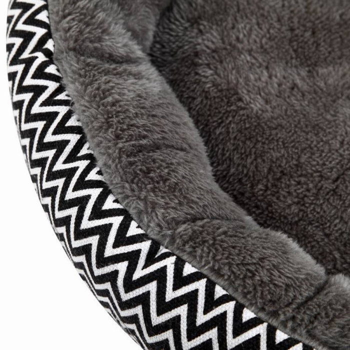 Zig Zag Flannel Dog Bed