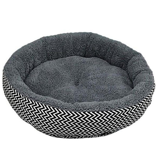 Zig Zag Flannel Dog Bed