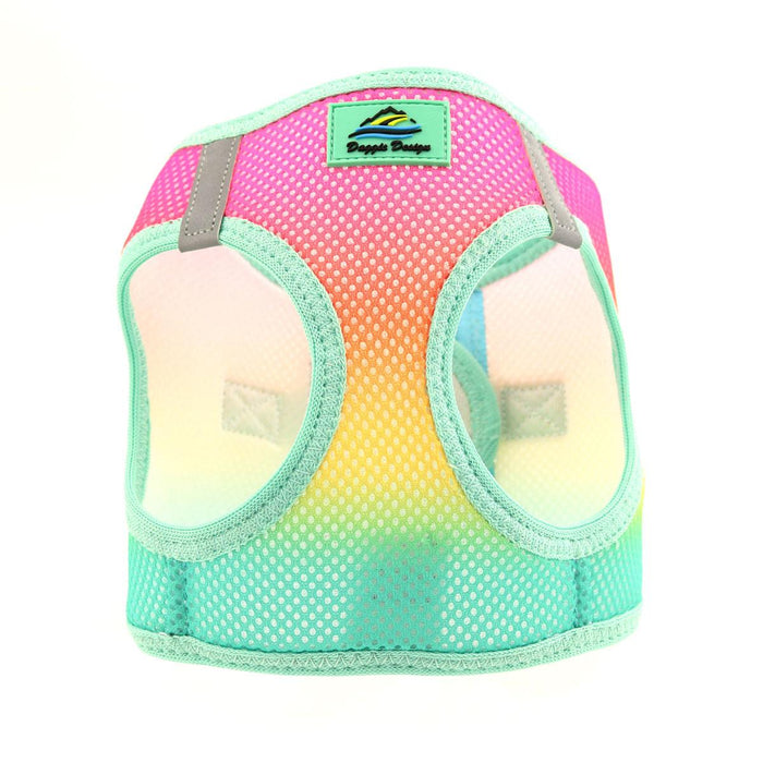 American River Choke Free Dog Harness by Doggie Design - Ombre Collection Beach Party