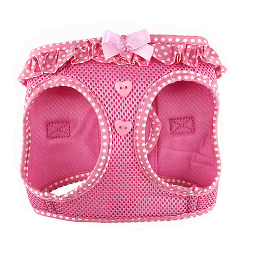 American River Choke-Free Dog Harness Polka Dot Collection Pink by Doggie Design