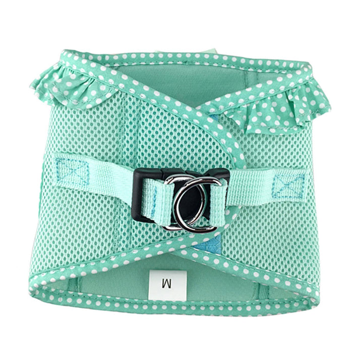 American River Choke-Free Dog Harness Polka Dot Collection Teal by Doggie Design