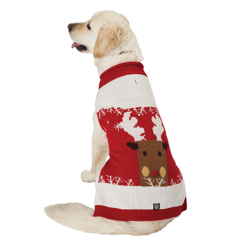Blitzen's Sparkle Reindeer Dog Sweater