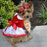 Candy Cane Harness Dress with Matching Leash by Doggie Design