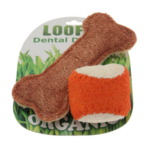 Loofah Dental Dog Toy Combo