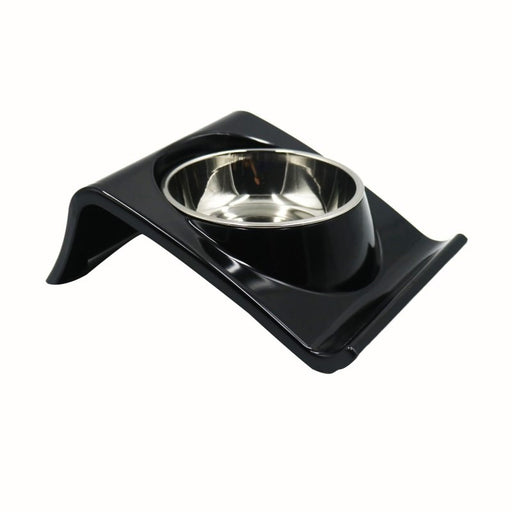 Stainless Steel Dog Bowl with Non Skid Bracket Holder