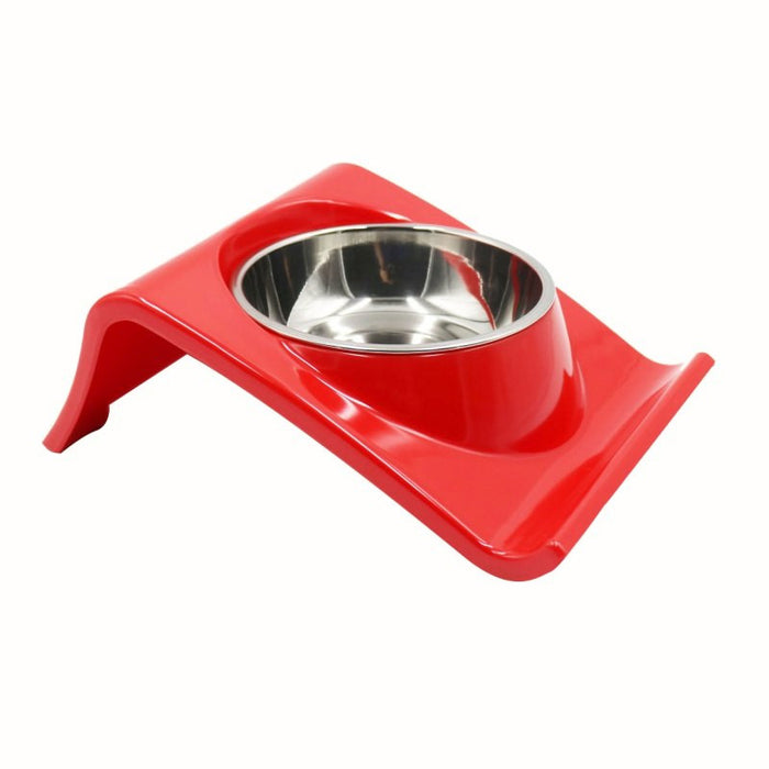 Stainless Steel Dog Bowl with Non Skid Bracket Holder