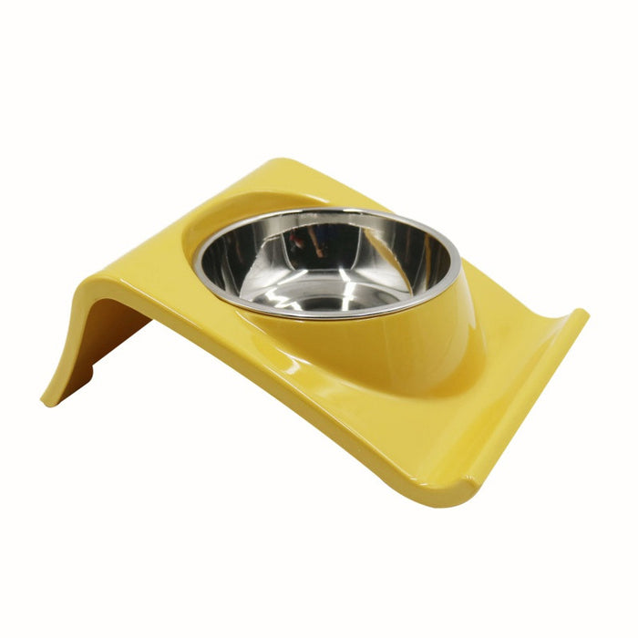 Stainless Steel Dog Bowl with Non Skid Bracket Holder