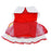 Red Polka Dot Balloon Designer Doggie Dress with Matching Leash