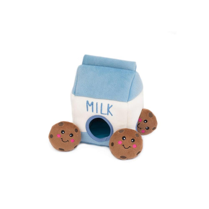 Burrow Dog Toy by ZippyPaws - Milk and Cookies